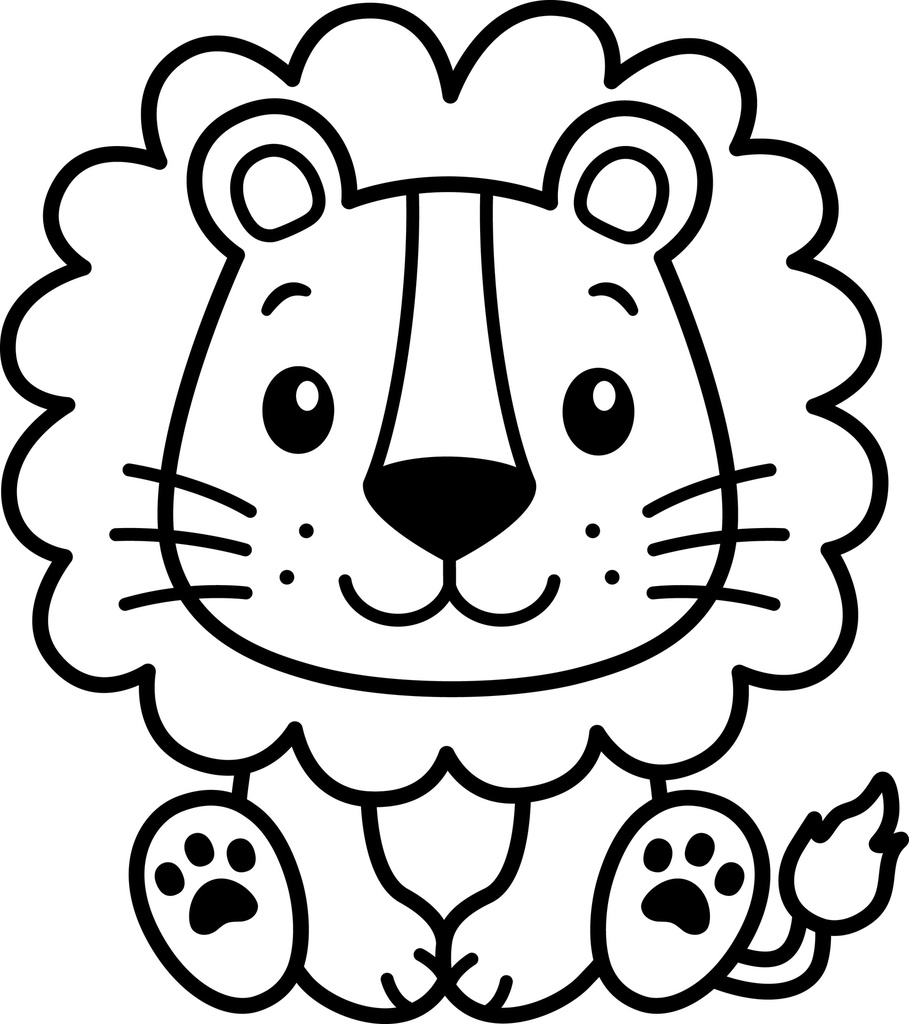 Birth board lion