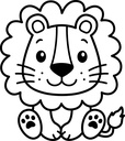 Birth board lion